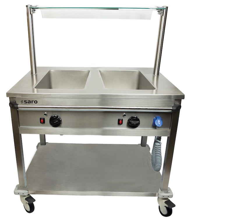 SARO BTS-2 Bain Marie Wagen 2 x GN 1/1