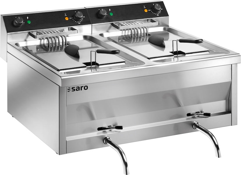 SARO GASTROLINE 9+9V Elektrische Friteuse 2 x 9 Liter