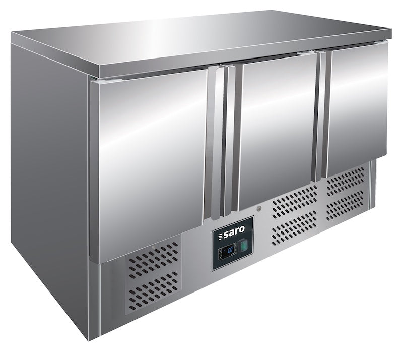 SARO VIVIA S 903 S/S TOP Koelwerkbank 3 Deuren Roestvrij Staal