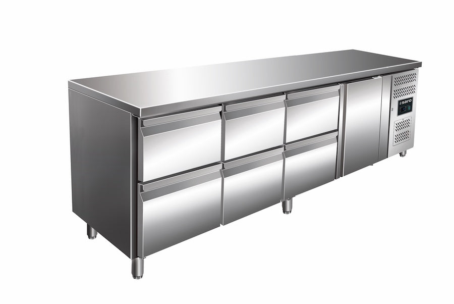 SARO KYLJA 4160 TN Koelwerkbank 616 Liter 1 Deur 6 Laden