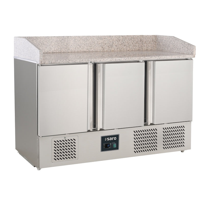 SARO S 903 PZ S/S TOP PRO Pizzawerkbank 400 Liter 3 Deuren