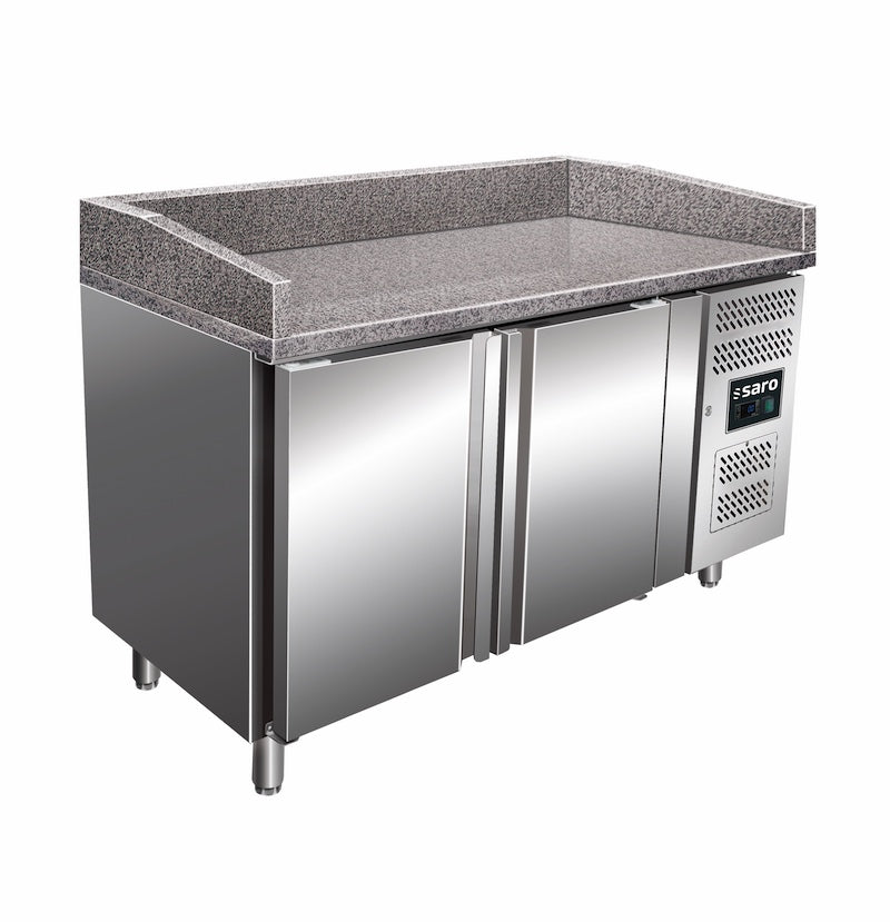 SARO PZ 2600 TN PRO Pizzawerkbank 2 Deuren met Granieten Werkblad
