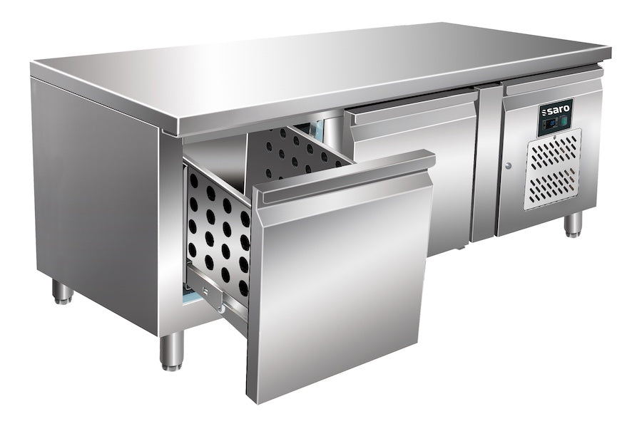 SARO UGN 2100 TN-2S Onderbouw Koelwerkbank 214 Liter 2 Laden GN 1/1