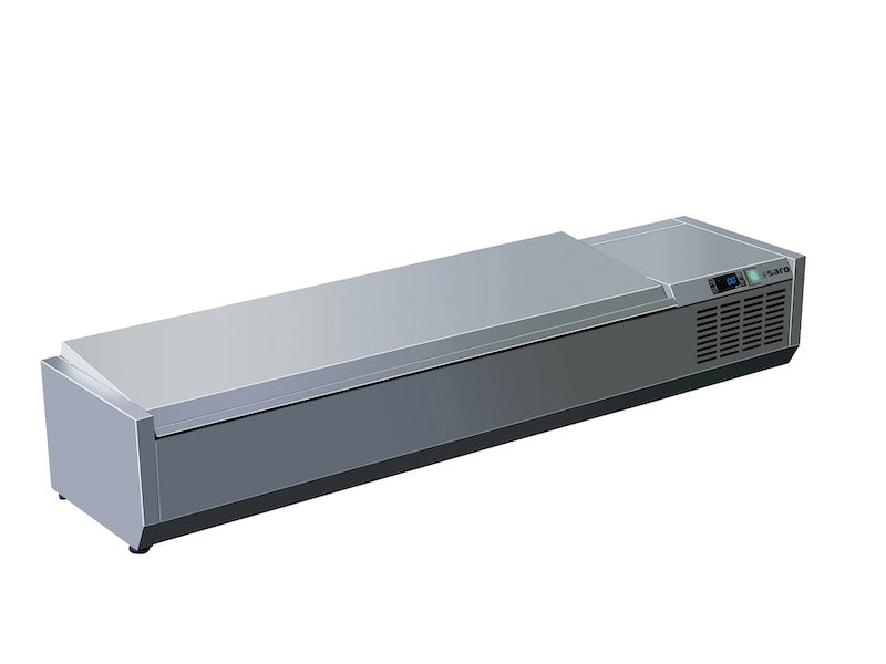 SARO VRX 1600 S/S - Koelopzetvitrine 7 x GN 1/3 met Deksel