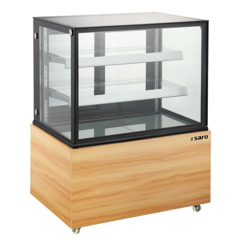 SARO MAXIME Taartvitrine 300 Liter met Houtdecor
