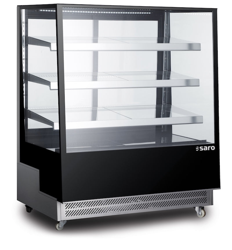 SARO PATRICIA Taartvitrine 650 Liter met 3 Glazen Schappen
