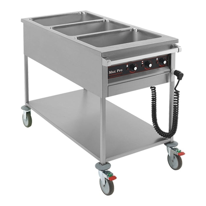 Max Pro Mobiele Elektrische Bain Marie Wagen