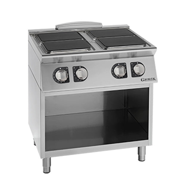 GIORIK UNIKA 900 CE94QG Elektrische Kookplaat 4 Pits met Open Onderstel