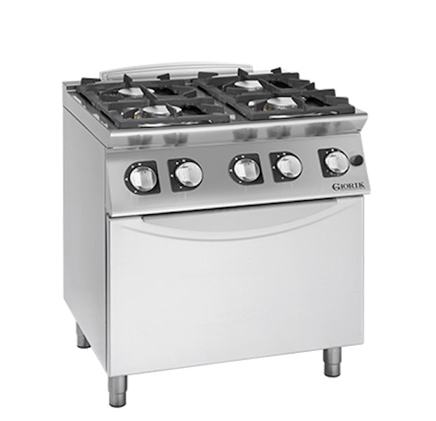 GIORIK LineaBase 700 ECG740E Gasfornuis met Elektrische Oven