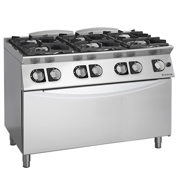 GIORIK LineaBase 700 ECG760H Gasfornuis met Maxi Gasoven