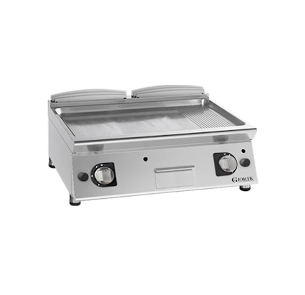 GIORIK UNIKA 700 FMG741TCRX Gas Bakplaat Glad en Geribbeld Tafelmodel