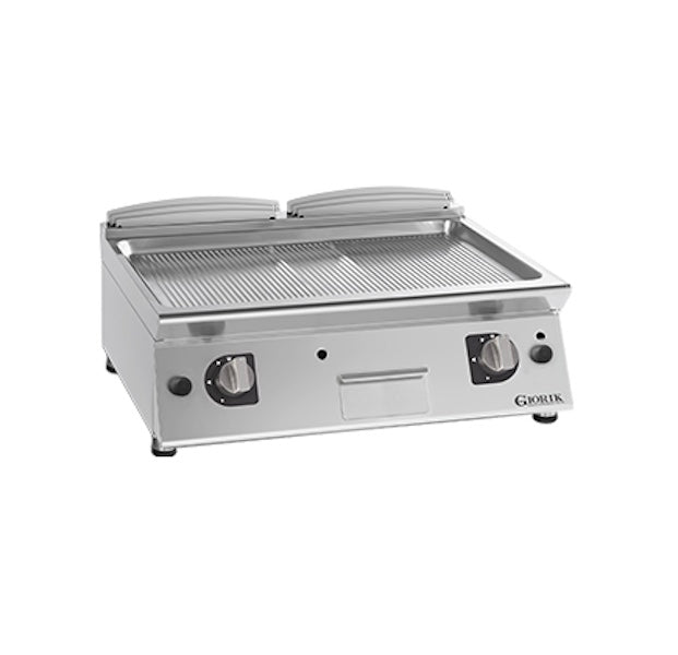 GIORIK UNIKA 700 FRG741TCRX Gas Bakplaat Geribbeld Tafelmodel