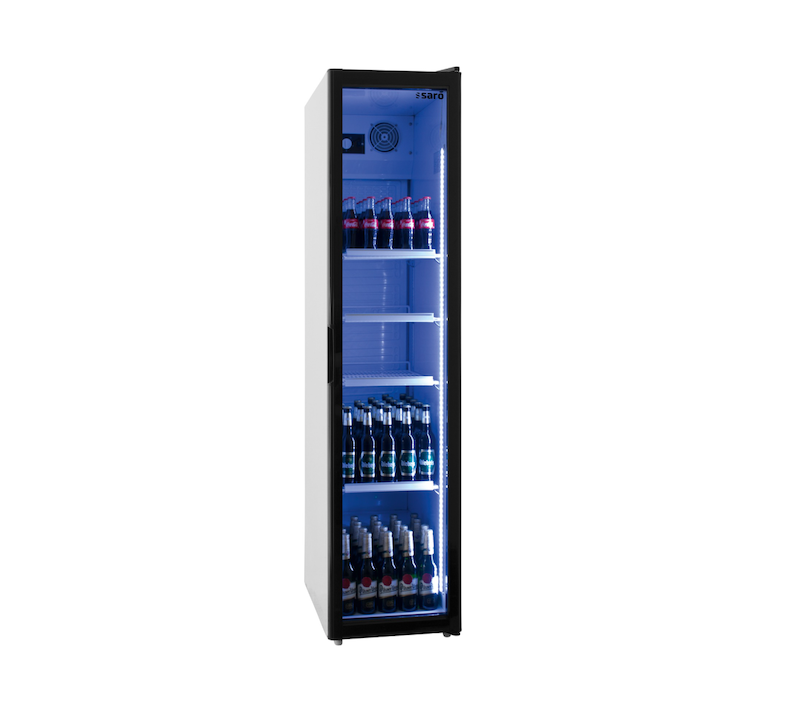 SARO SK 301 Flessenkoelkast 301 Liter met Glazen Deur