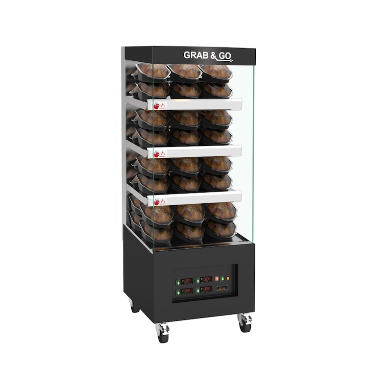 SARO 6MCV4LS.I Zelfbedienings Warmhoudvitrine 4/5 Zones