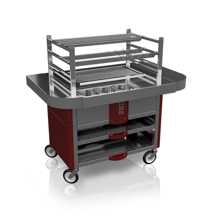 KOPA R90ST Robata Grill met Onderstel en Zijtafels