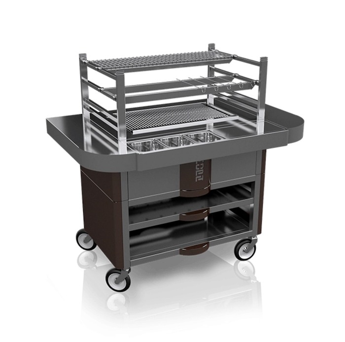 KOPA R90ST Robata Grill met Onderstel en Zijtafels