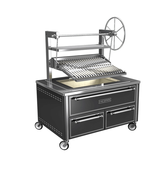 KOPA DP200D Argentijnse Grill Inbouw Houtskool